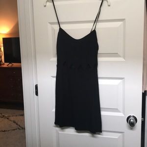 H&M Black triangle cut-out dress (Size 10)